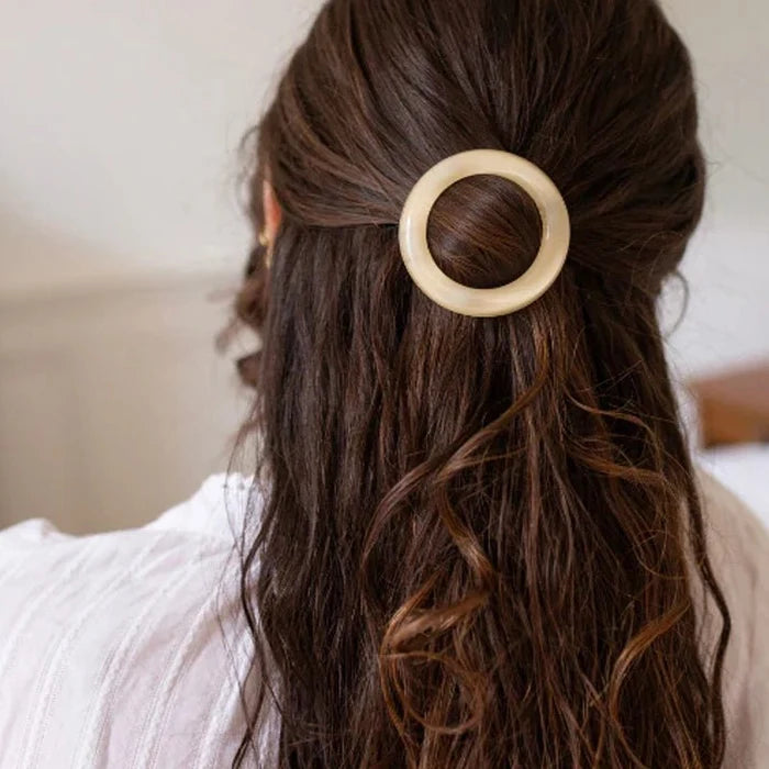 Round Barrette Hair Clip