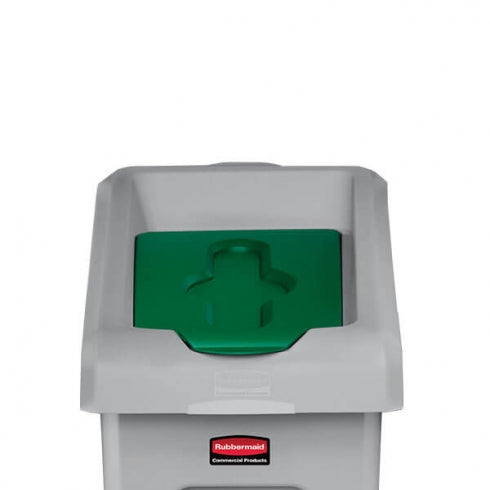 Rubbermaid Slim Jim Recycling Station 2007884 Closed Top Lid Insert Hinged