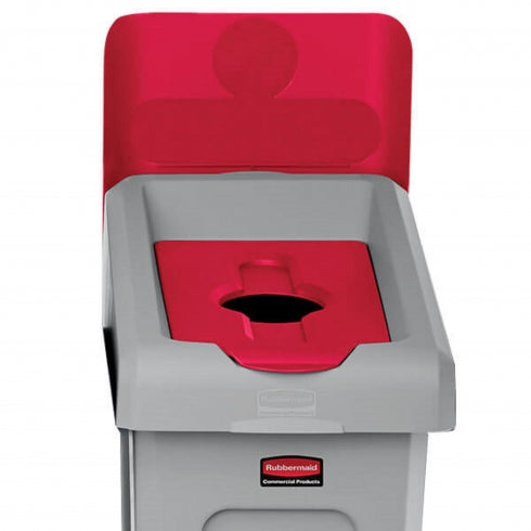 Rubbermaid Slim Jim Recycling Station 2007905 Billboard Red
