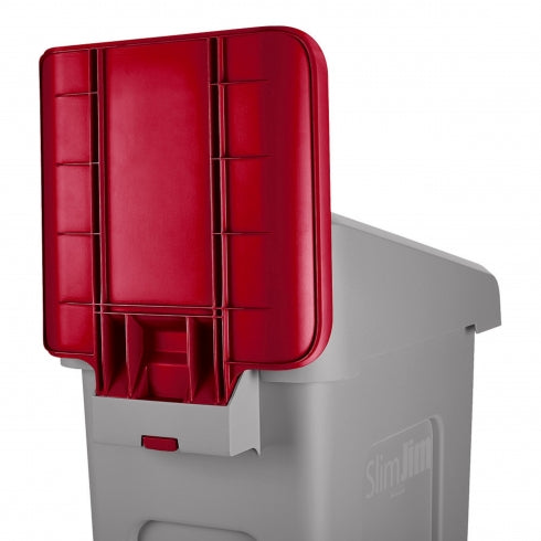Rubbermaid Slim Jim Recycling Station 2007905 Billboard Red
