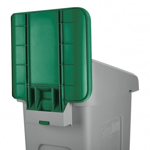 Rubbermaid Slim Jim Recycling Station 2007908 Billboard Green