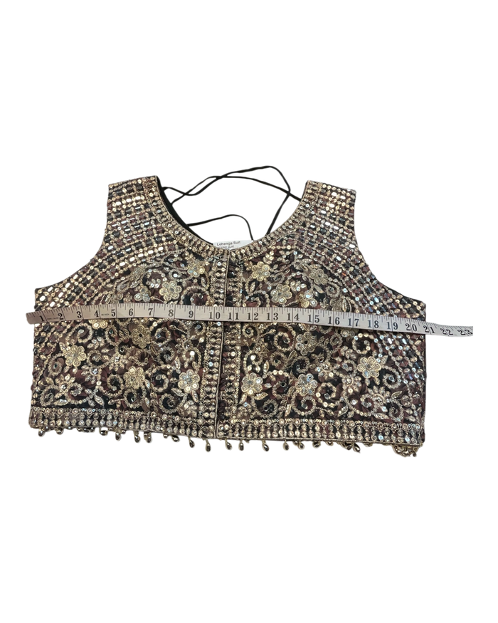 SALE! SALE! Size 16 - Multi Coloured - Ready Made Lehnga Set - Haldi / Mehndi / Weddings - UK Stock - 24h Dispatch - PC2605 TT