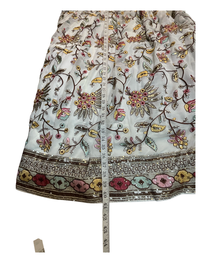 SALE! SALE! Size 18 (44" Bust) - Off White - Ready Made Lehnga Set - Haldi / Mehndi / Weddings - UK Stock - 24h Dispatch - PC2607 XX