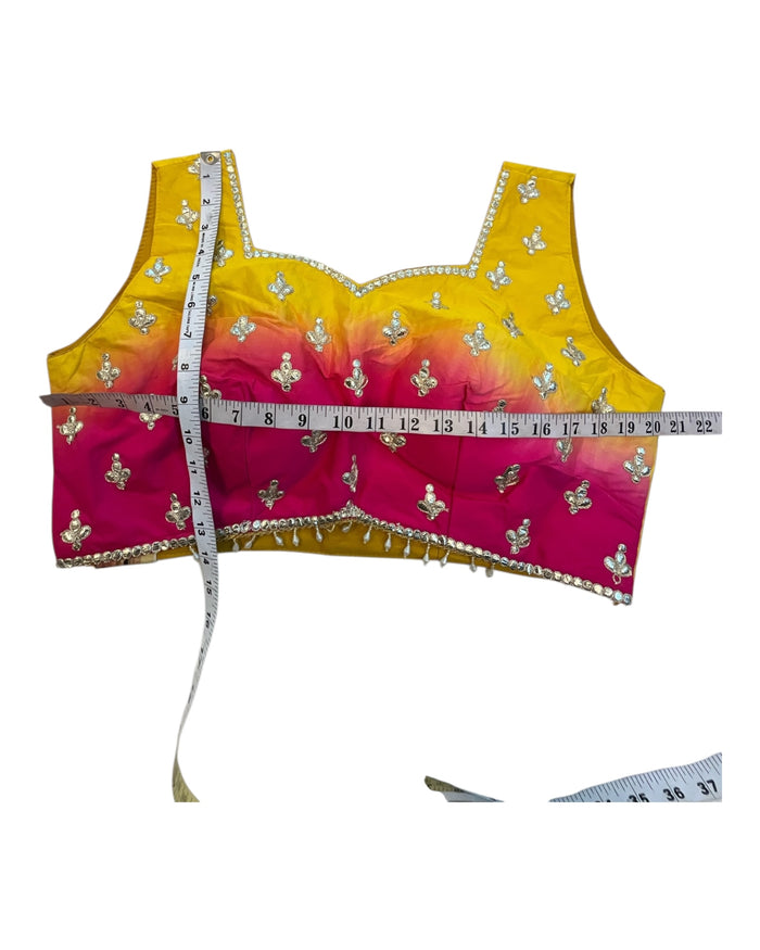 SALE! SALE! Yellow Ready Made Lehnga Set - Haldi / Mehndi / Weddings - UK Stock - 24h Dispatch - PC2601 XX