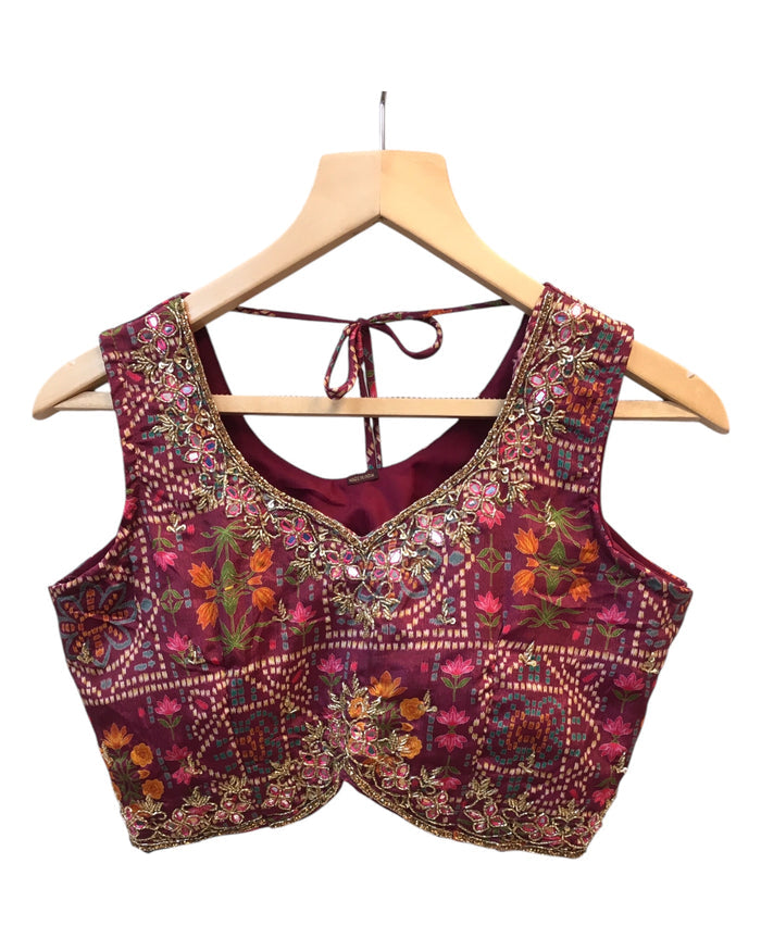 SALE! Size 12 / 38" Bust - Silky Wine - Ready Made Lehenga Set - UK Stock - 24h Dispatch - KTC250103 TY 0125