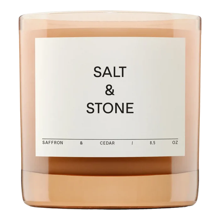 Salt & Stone duftlys Saffron & Cedar