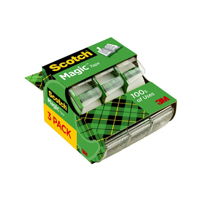 Scotch Magic Tape 0.75 in x 300 in - 3 Ct - 72 Pack