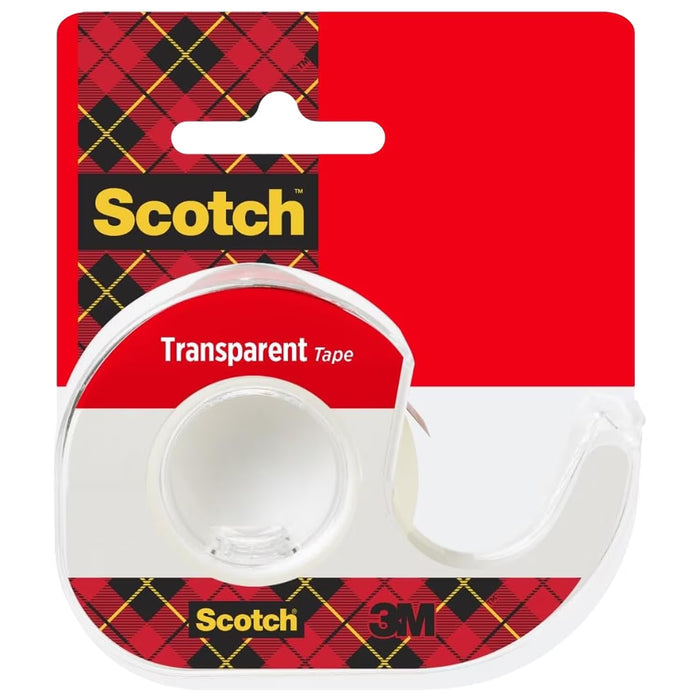Scotch Transparent Tape 174 with Dispenser Clear - 144 Pack