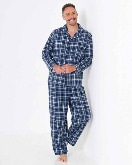 Scott Brushed Cotton Checked Pyjamas - Country Collection