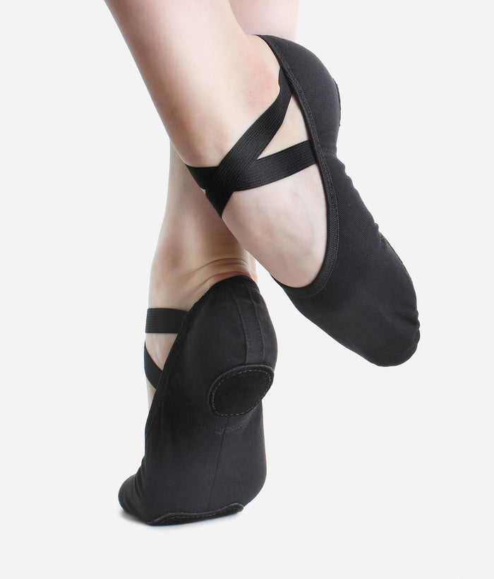 X/Wide Width, Stretch Canvas Ballet Flat - SD 16 / SD 18
