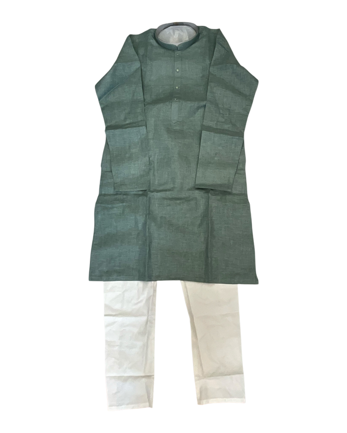 Sea Green - Premium Linen Mens Indian Kurta set - UK Stock - Weddings / Walimas , Sangeet, Diwali, Eid, Mehndi / Henna - VEE1365 KP