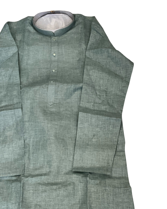 Sea Green - Premium Linen Mens Indian Kurta set - UK Stock - Weddings / Walimas , Sangeet, Diwali, Eid, Mehndi / Henna - VEE1365 KP