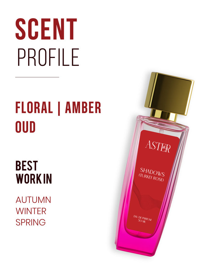 Shadows Turkey Rose Eau de Parfum for Women 50ml bottle