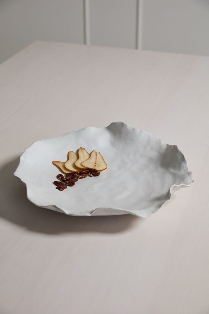 Shallow Wave Ceramic Bowl