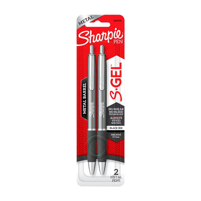 Sharpie S-Gel Metal Barrel Gel Pens 0.7 mm - 2 Ct - 36 Pack