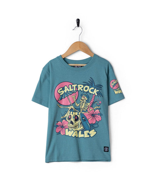 Sip “N”Dip Wales Kids Short Sleeve T-Shirt in Blue
