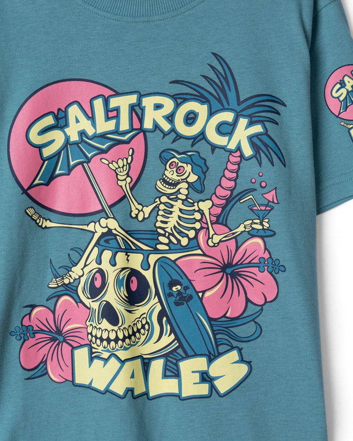 Sip “N”Dip Wales Kids Short Sleeve T-Shirt in Blue