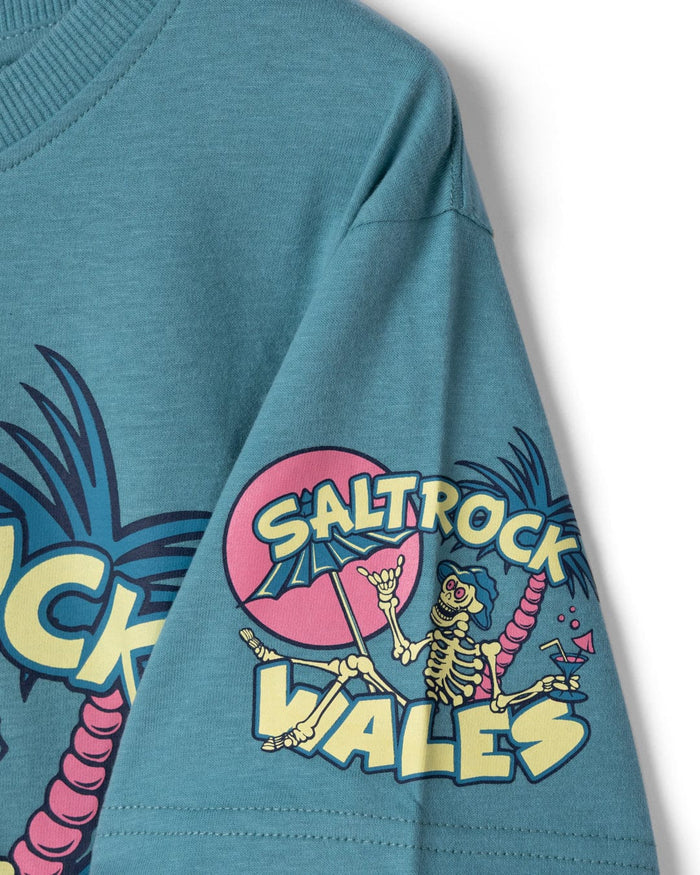 Sip “N”Dip Wales Kids Short Sleeve T-Shirt in Blue