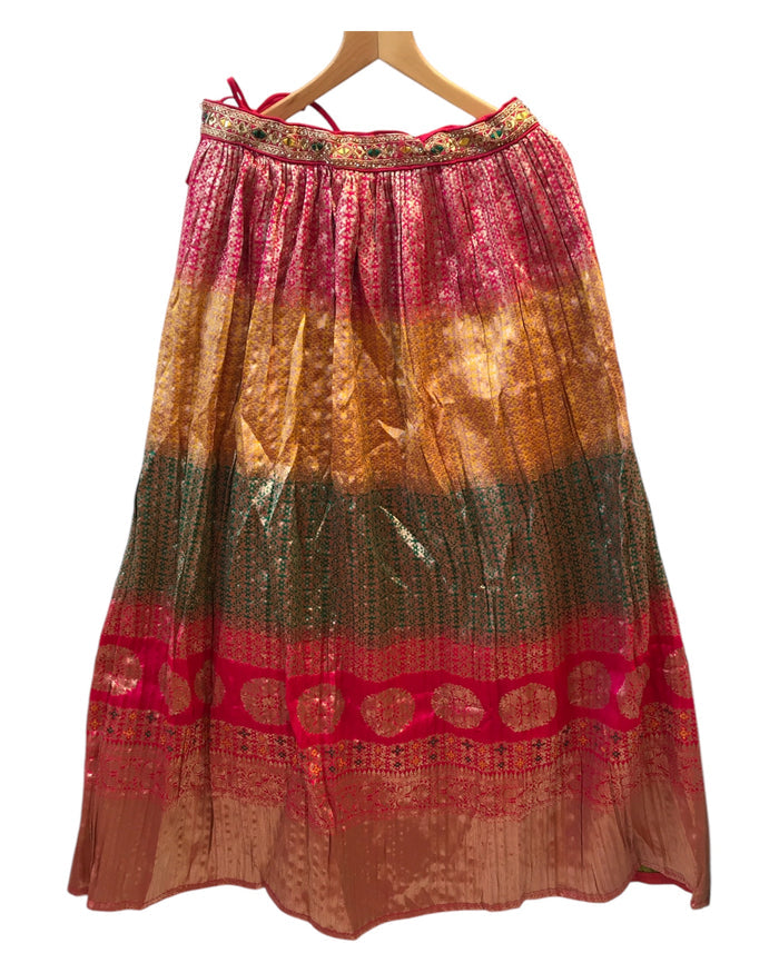 Size 10 / 36" Bust - Multi Coloured - Ready Made Lehenga Set - UK Stock - 24h Dispatch - KTC250115 TV 0125