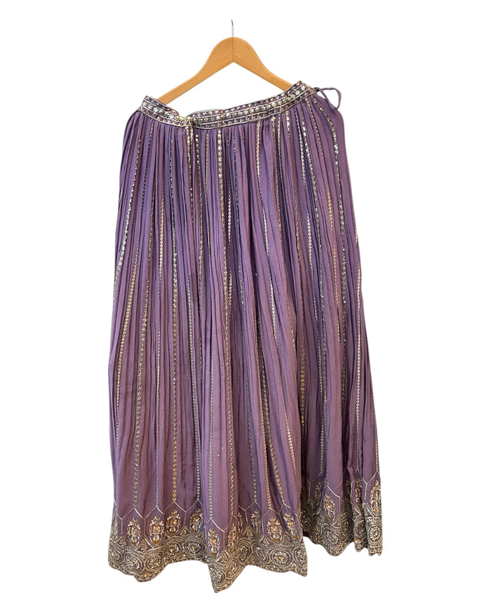 Size 12 / 38" Bust - Lilac Purple - Ready Made Lehenga Set - UK Stock - 24h Dispatch - KTC250654 TK