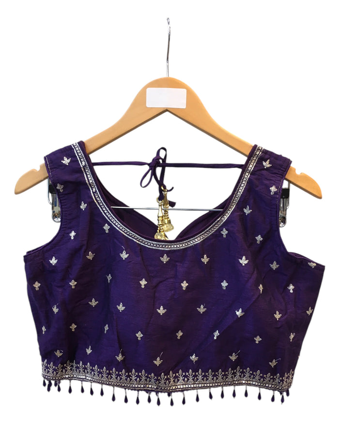 Size 14 / 40" Bust - Purple - Ready Made Lehenga Set - UK Stock - 24h Dispatch - KTC250161 JY 0125