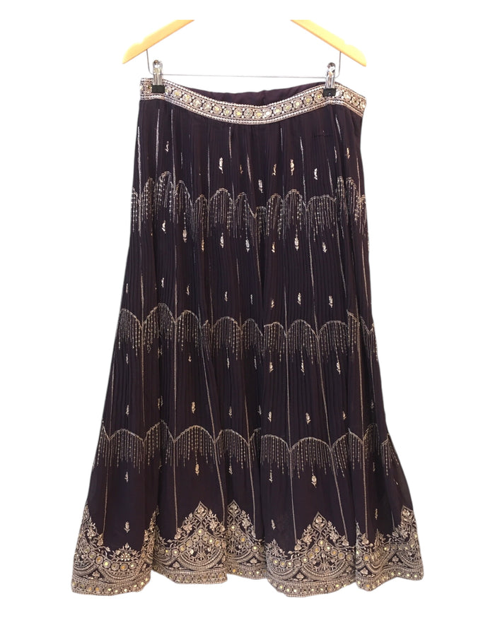Size 14 / 40" Bust - Purple - Ready Made Lehenga Set - UK Stock - 24h Dispatch - KTC250161 JY 0125