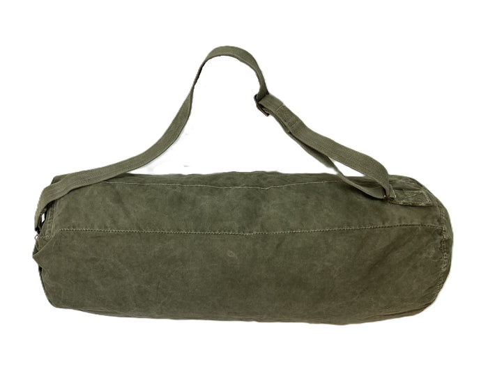 Small Military Canvas Duffle Bag – Rugged, Top-Loading with One Shoulder Strap