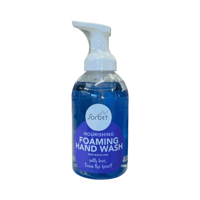 Sorbet Nourishing Foaming Handwash 500ml bottle with dragon fruit and argan oil ingredients