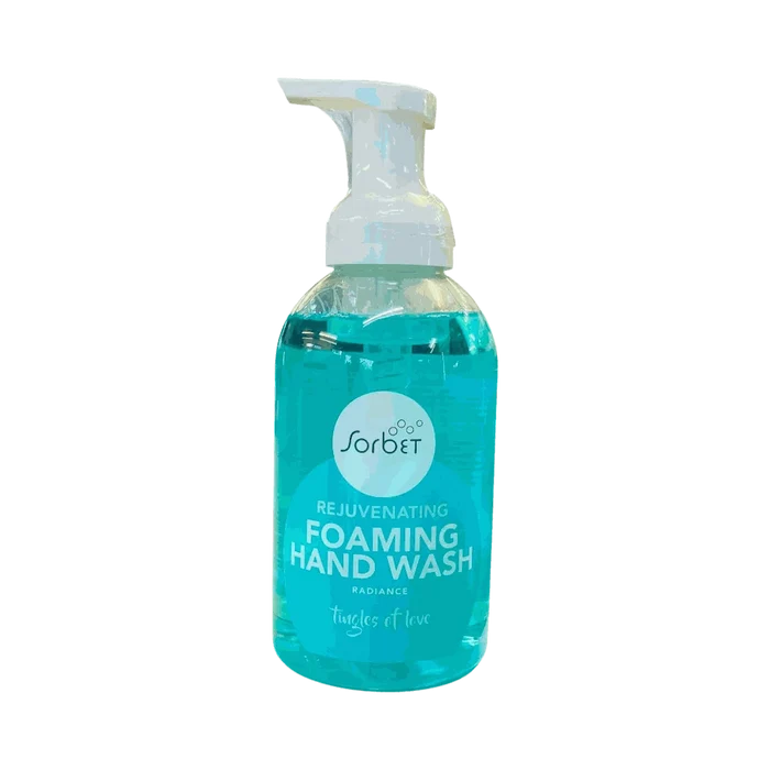 Sorbet Foaming Hand Wash Rejuvenating 500ml bottle with kiwi and collagen ingredients for gentle cleansing