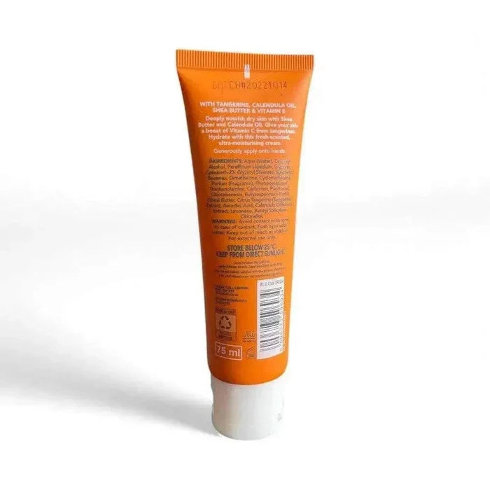 Sorbet Hand & Nail Cream Hydrating 75ml tube with tangerine and shea butter for soft, nourished hands and nails