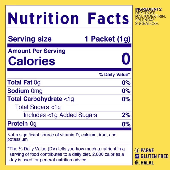 Splenda Zero Calorie Sweetener Packets, 1,000 ct