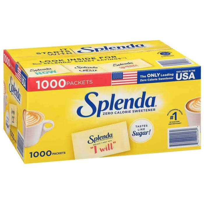 Splenda Zero Calorie Sweetener Packets, 1,000 ct