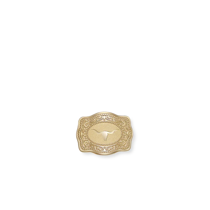 SpurWest Mini Belt Buckle Hatpin (Longhorn) - Gold