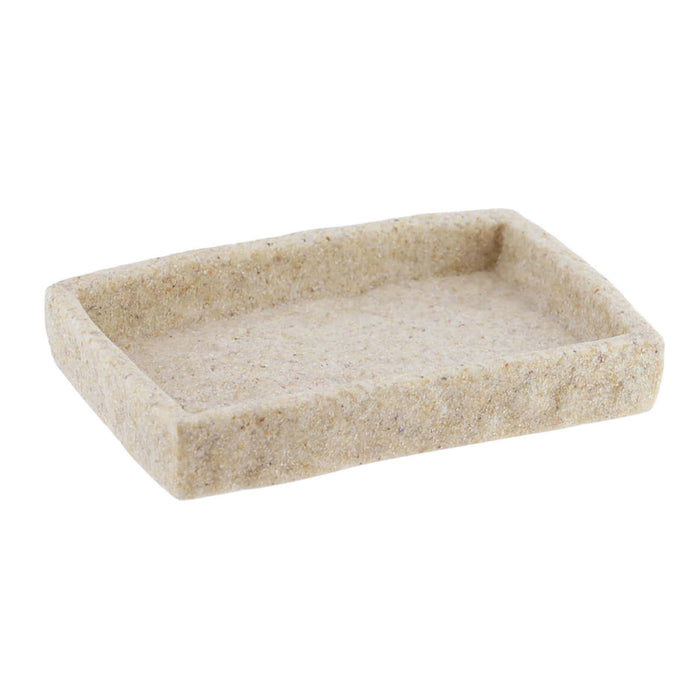 Stone-Effect Soap Dish Holder Resin Tray