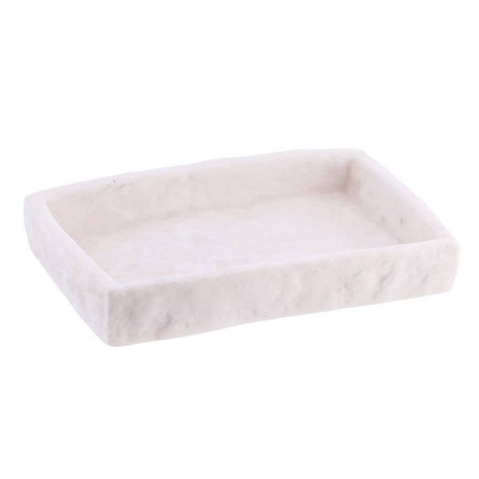 Stone-Effect Soap Dish Holder Resin Tray