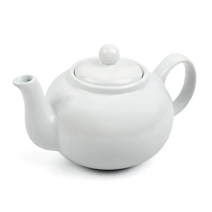 Stoneware Teapot White 16oz