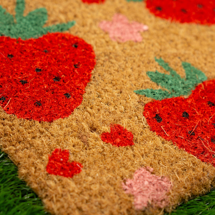 Strawberry Hearts Doormat