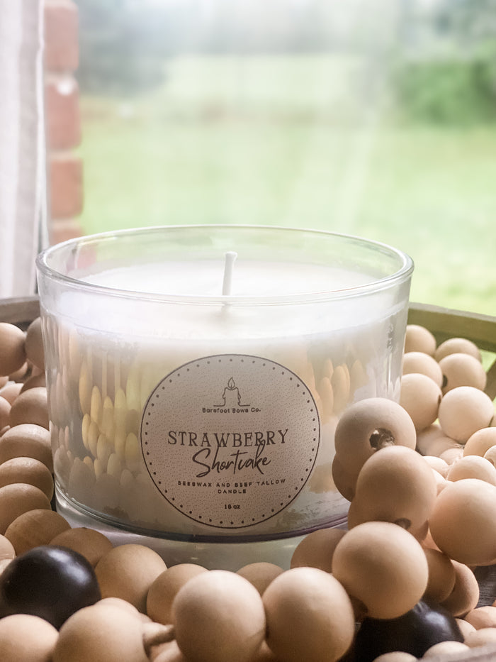 Strawberry Shortcake Tallow Candle