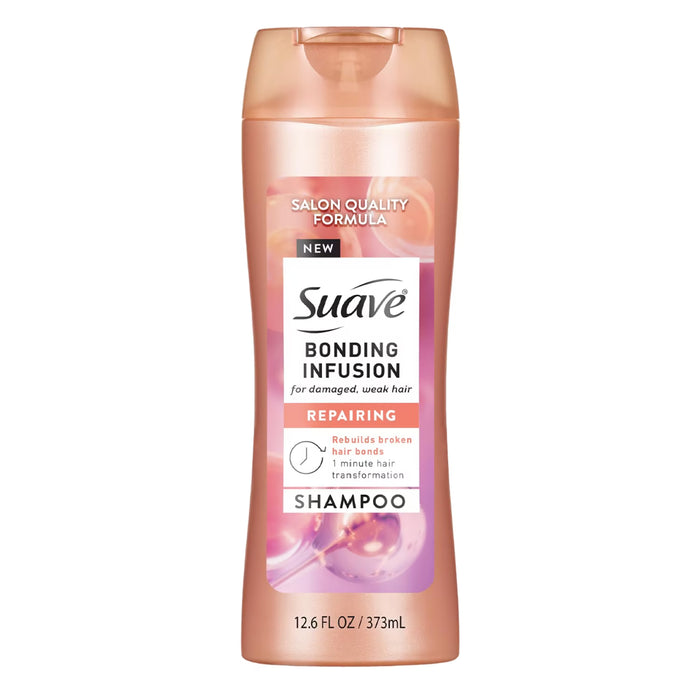 Suave Bonding Infusion Repair Shampoo with 3 Amino Acids and Citric Acid - 12.6 oz - 6 Pack