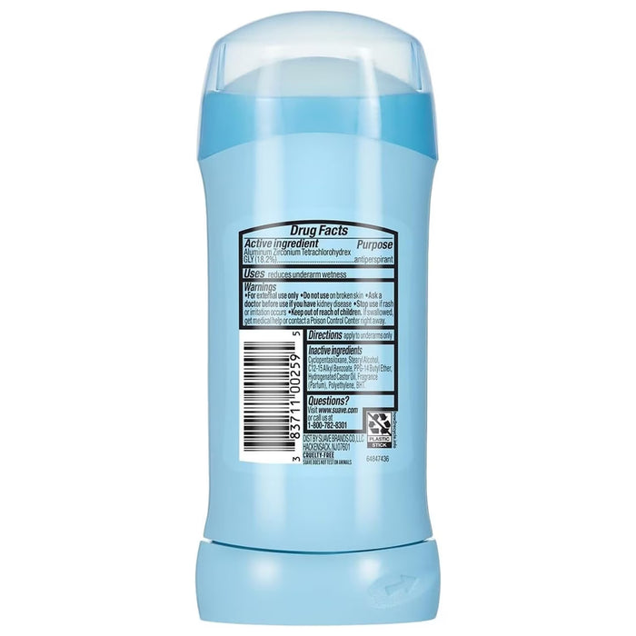 Suave Cocoa Shea Butter Invisible Solid Antiperspirant Deodorant - 2.6 oz - 12 Pack