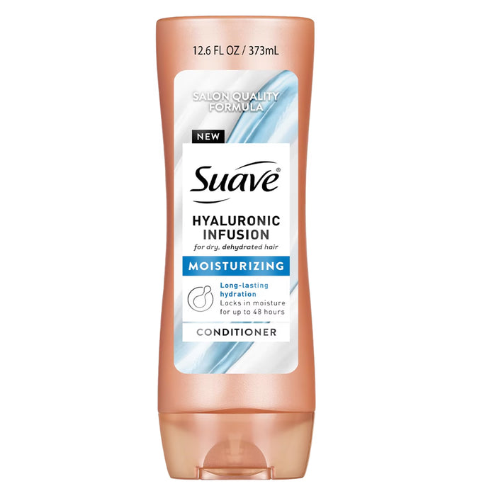 Suave Hyaluronic Acid Infusion Conditioner with QuenchLock Technology - 12.6 oz - 6 Pack