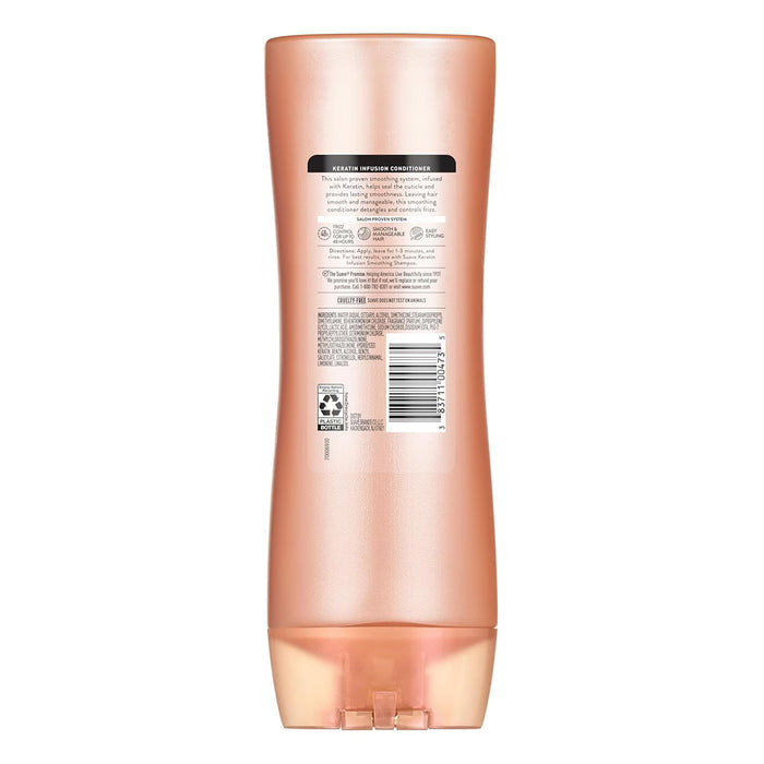 Suave Keratin Smooth Conditioner with Keratin Protein Frizz-Control Hair Care - 12.6 oz - 6 Pack