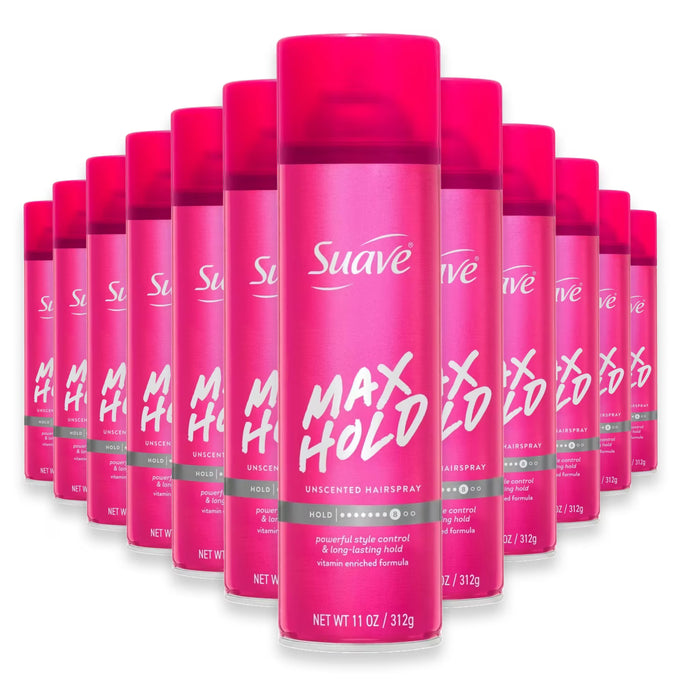 Suave Maximum Hold Aerosol Hairspray - 11 oz - 12 Pack