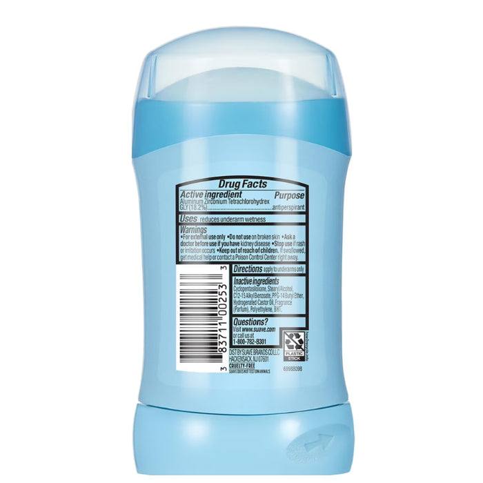 Suave Powder Invisible Solid Antiperspirant Deodorant - 1.2 oz - 12 Pack