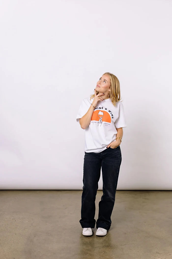 Sunshine & White Wine Tee - Magnolia Lane co. Home + Garden + Gift