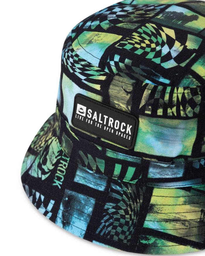 Surf Flare Bucket Hat in Black