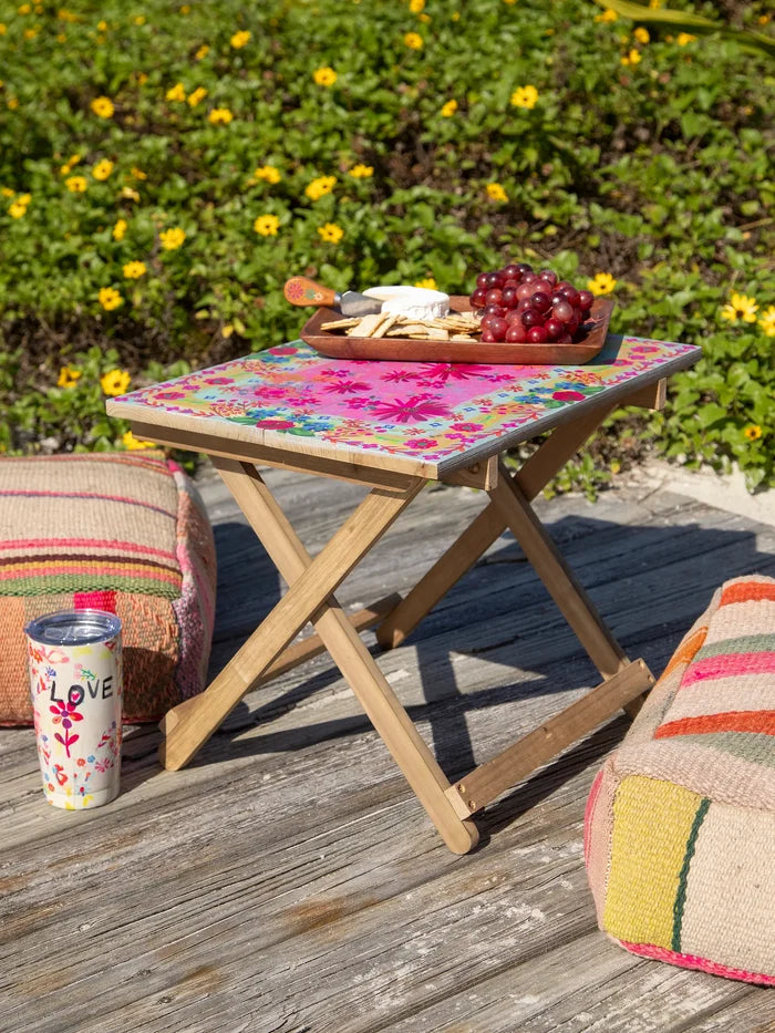 Take Anywhere Table - Pink Daisy-view 2