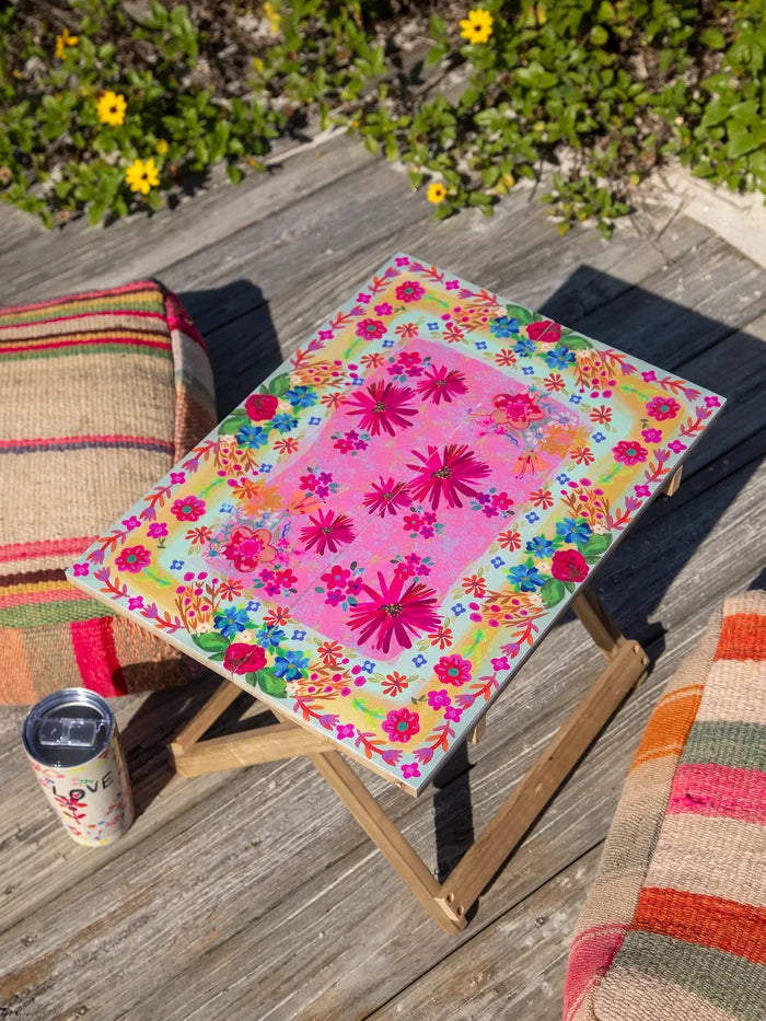 Take Anywhere Table - Pink Daisy-view 3