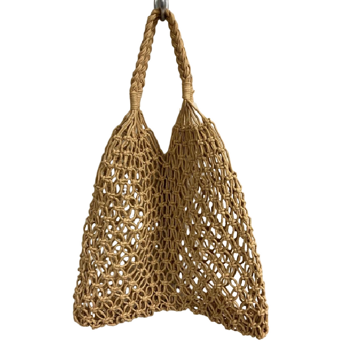 THE PATHZ Cotton Rope Peasant Tote Bag