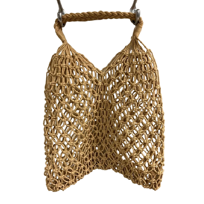 THE PATHZ Cotton Rope Peasant Tote Bag